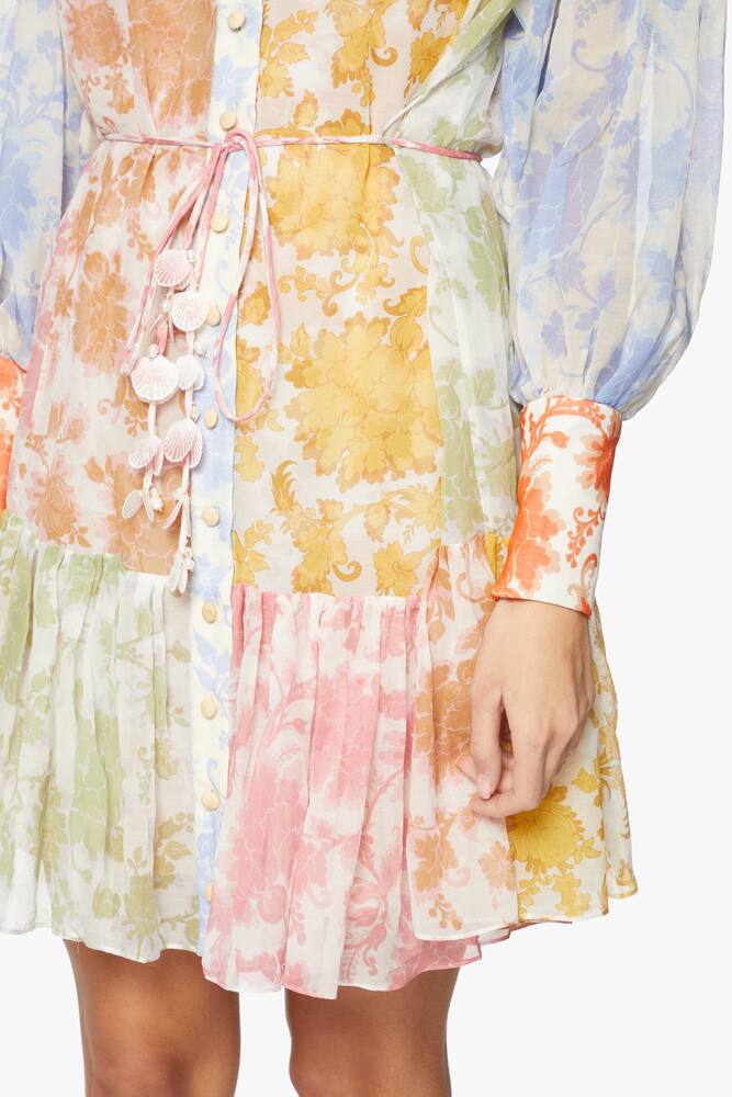 rinascente ZIMMERMANN Abito mini on cotone e seta Postcard - multicolor