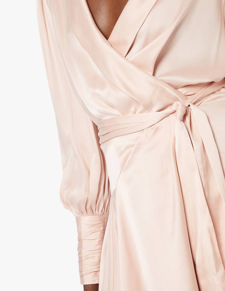 rinascente ZIMMERMANN Silk wrap mini dress - pink