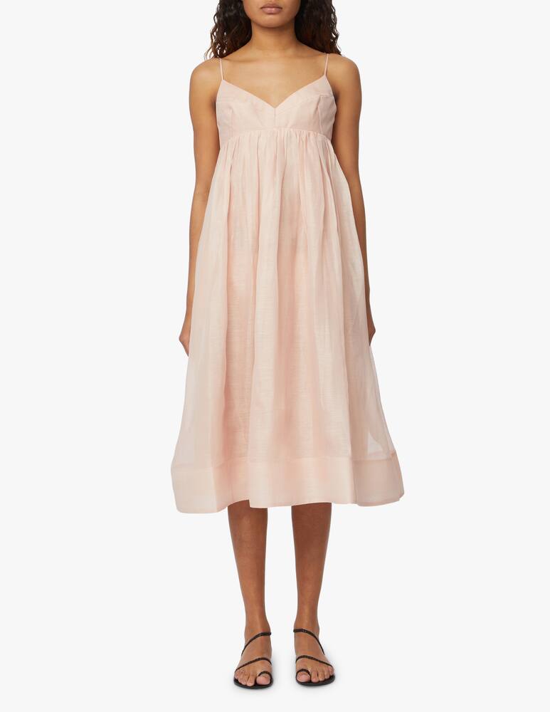 rinascente ZIMMERMANN Dancer empire waist silk blend dress - pink