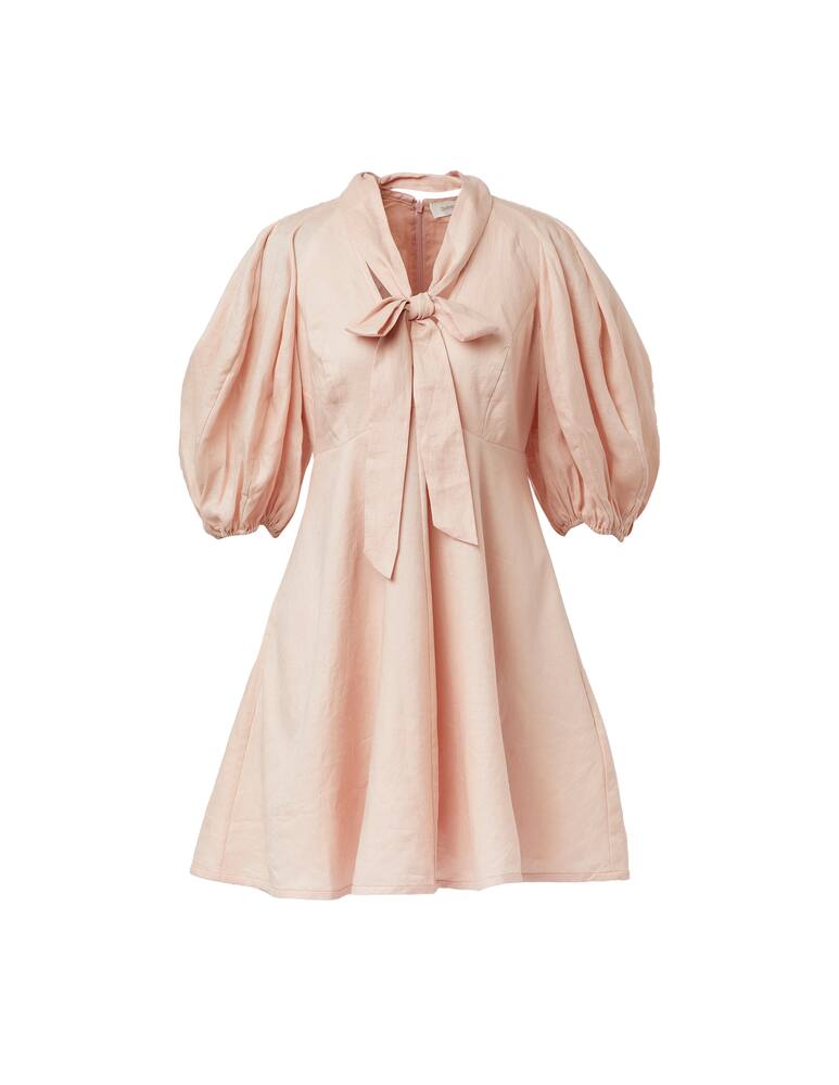 rinascente ZIMMERMANN Abito midi in lino Dancer Day - rosa