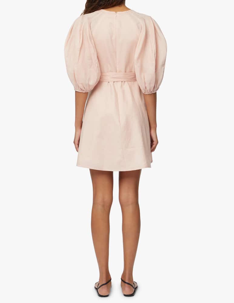 rinascente ZIMMERMANN Abito midi in lino Dancer Day - rosa