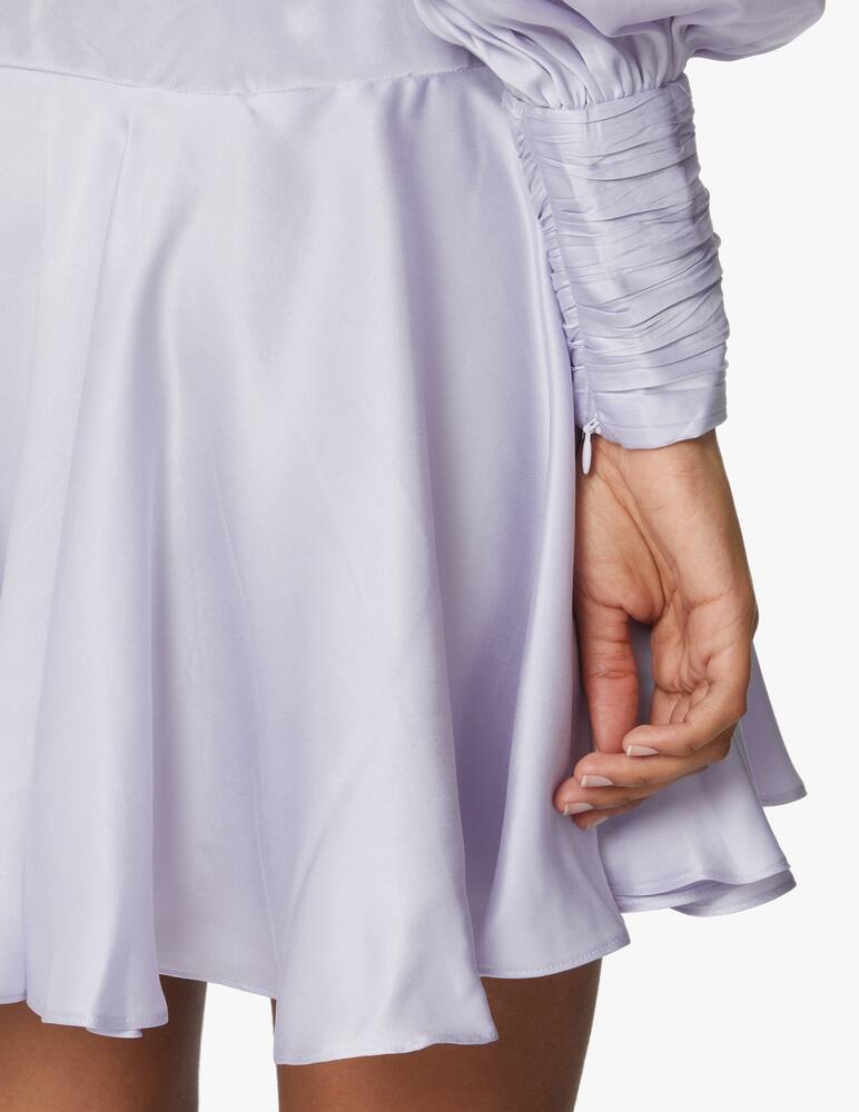 rinascente ZIMMERMANN Silk wrap mini dress - lilac