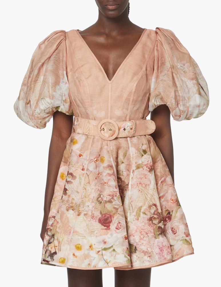 ZIMMERMANN Abito mini in misto seta Dancer - rosa - immagine 2 ZIMMERMANN Abito mini in misto seta Dancer - rosa - immagine 2