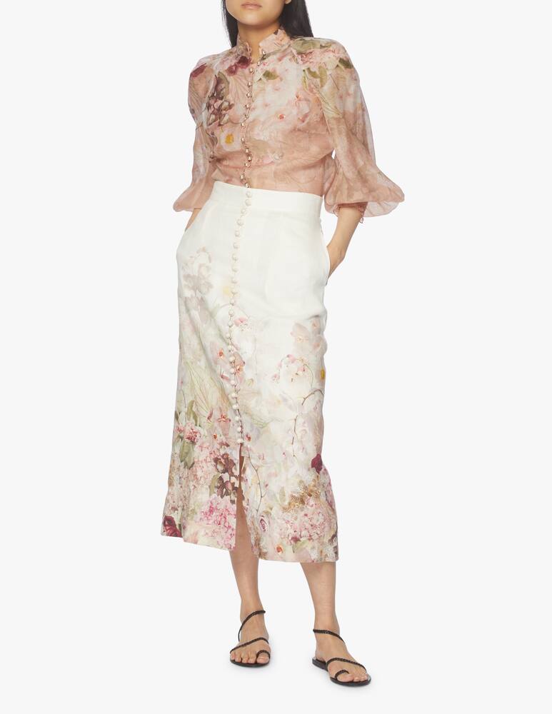 rinascente ZIMMERMANN Dancer floreal print silk blend blouse - pink