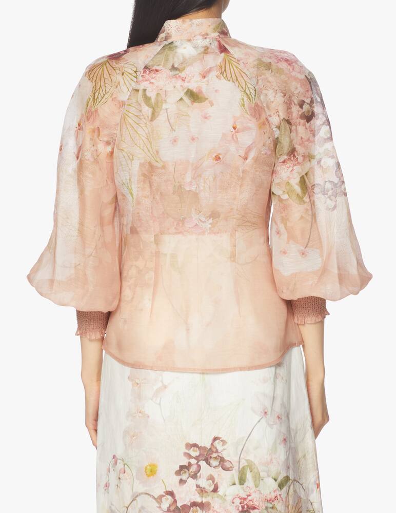rinascente ZIMMERMANN Dancer floreal print silk blend blouse - pink