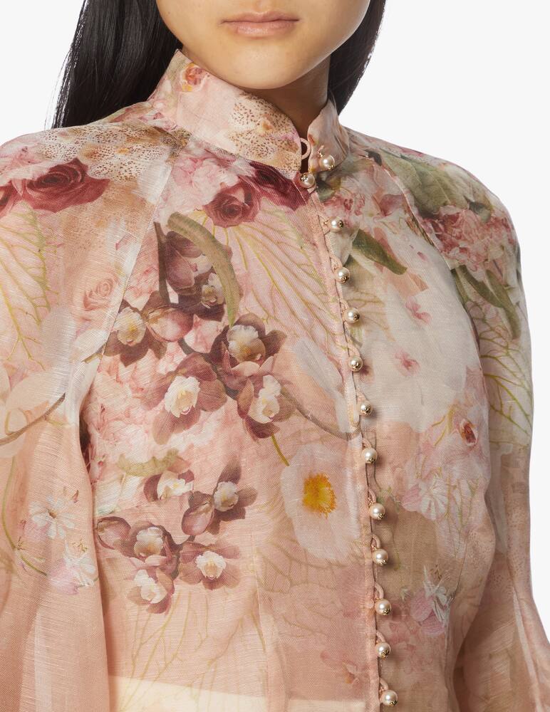 rinascente ZIMMERMANN Dancer floreal print silk blend blouse - pink