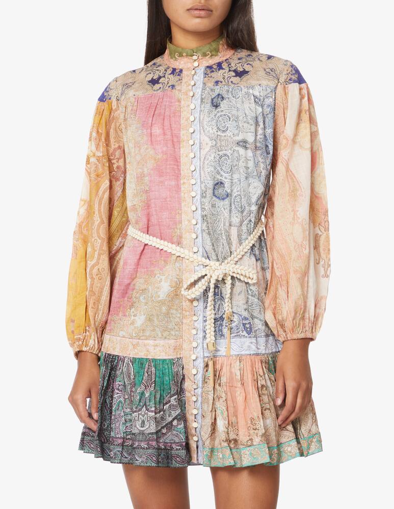 ZIMMERMANN Vestito corto chemise Anneke - Multicolor - immagine 2 ZIMMERMANN Vestito corto chemise Anneke - Multicolor - immagine 2
