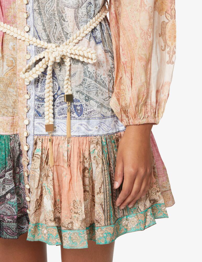 ZIMMERMANN Vestito corto chemise Anneke - Multicolor - immagine 4 ZIMMERMANN Vestito corto chemise Anneke - Multicolor - immagine 4