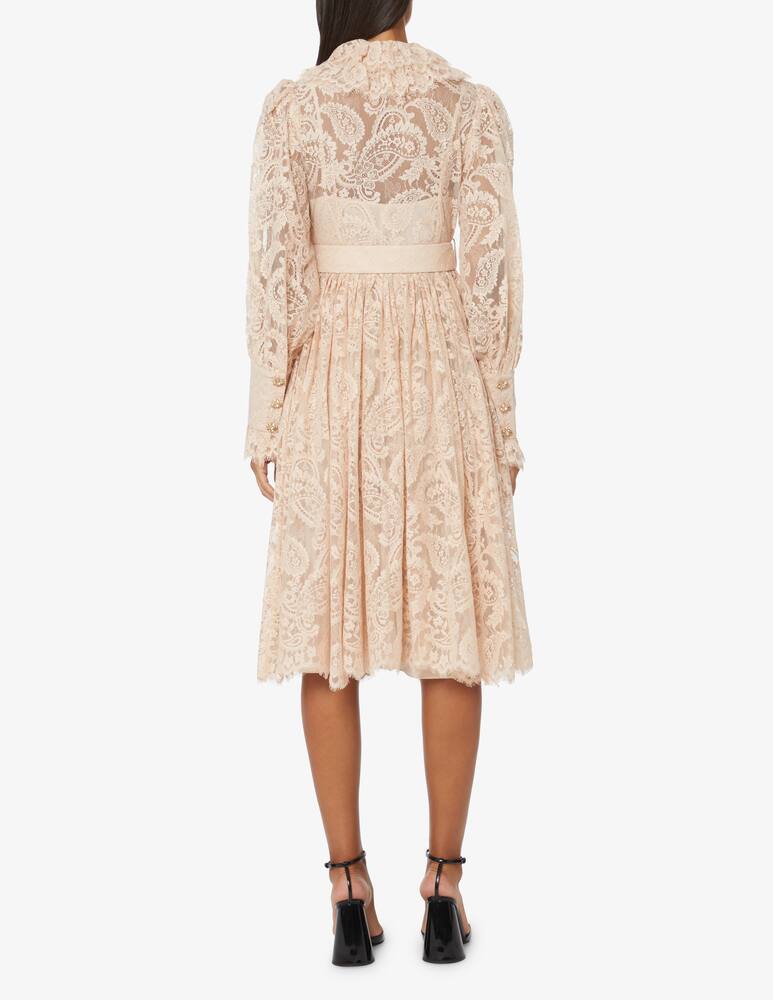 rinascente ZIMMERMANN Abito midi in pizzo Kaleindoscope - Rosa