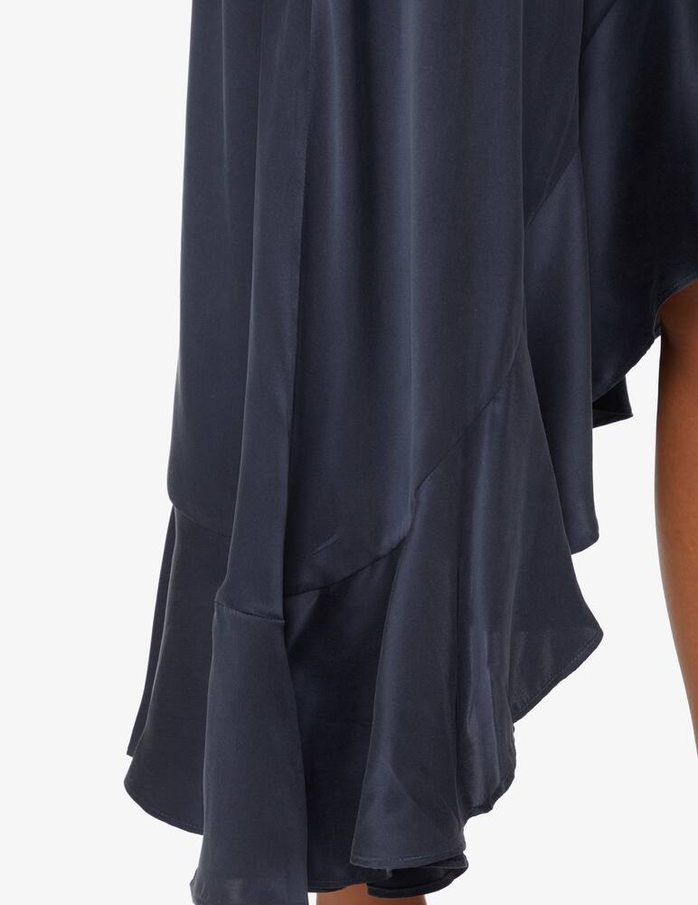 rinascente ZIMMERMANN Abito midi a portafoglio in seta - Blu