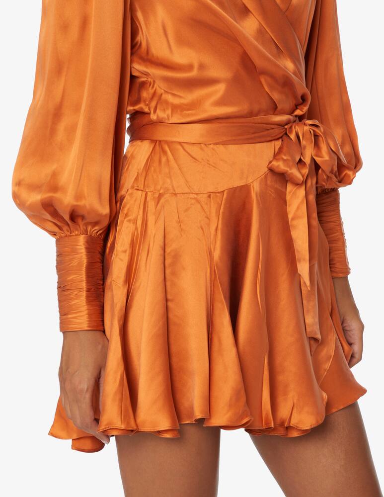 rinascente ZIMMERMANN Silk wrap mini dress