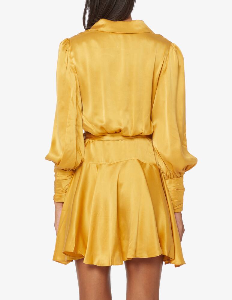 rinascente ZIMMERMANN Silk wrap mini dress - Yellow