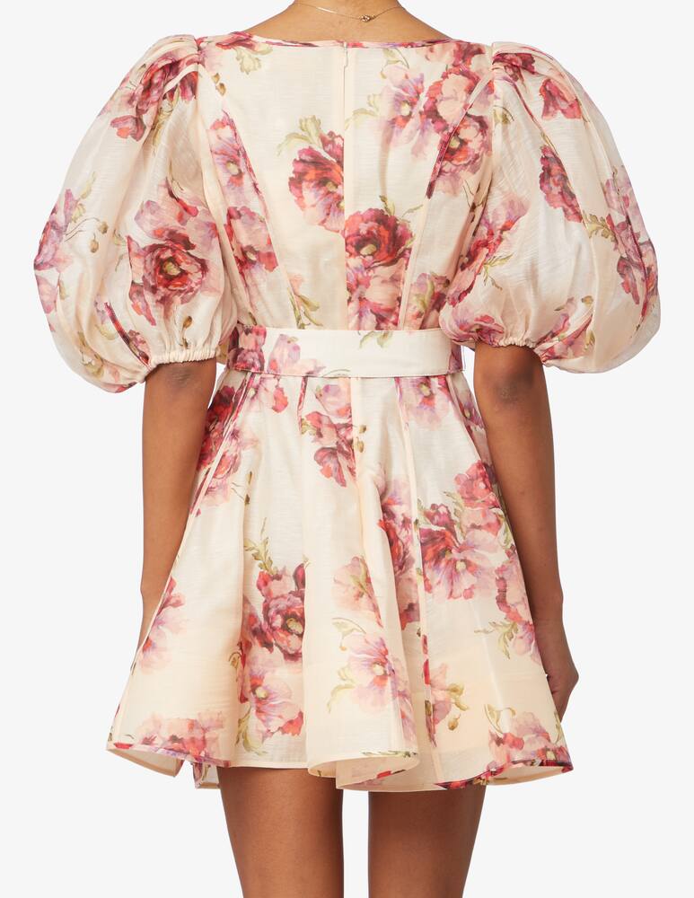 ZIMMERMANN Vestito corto con manica palloncino e cintura - immagine 3 ZIMMERMANN Vestito corto con manica palloncino e cintura - immagine 3