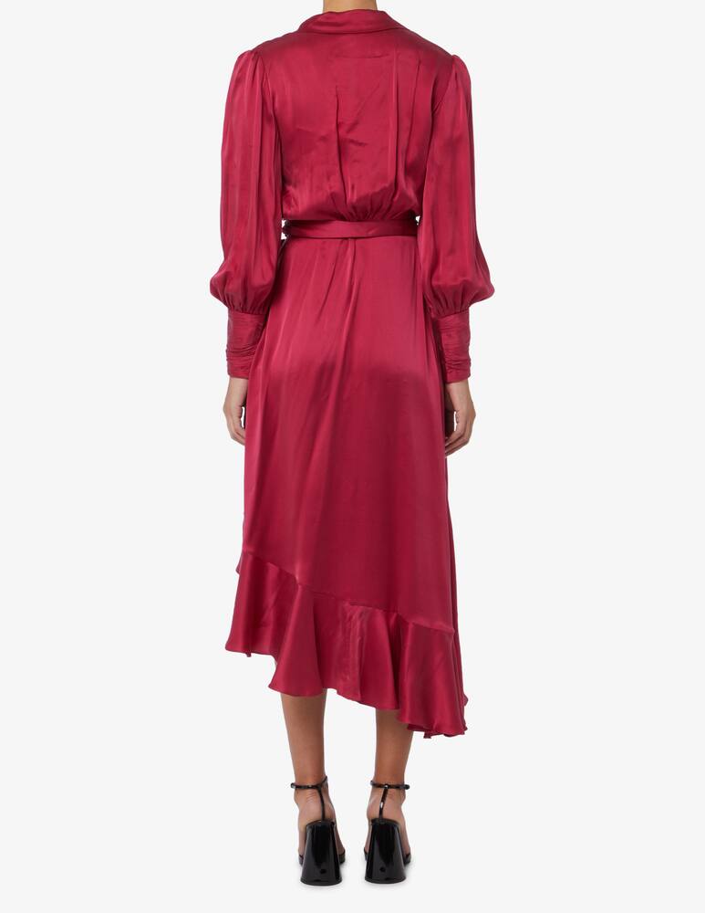 rinascente ZIMMERMANN Silk midi wrap dress