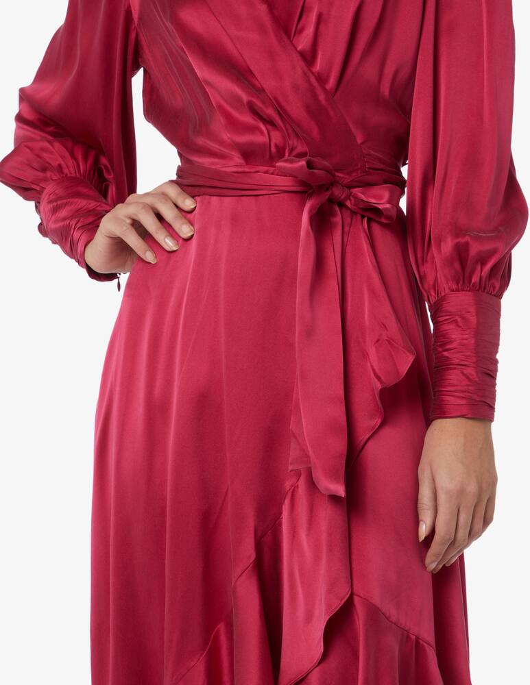 rinascente ZIMMERMANN Silk midi wrap dress