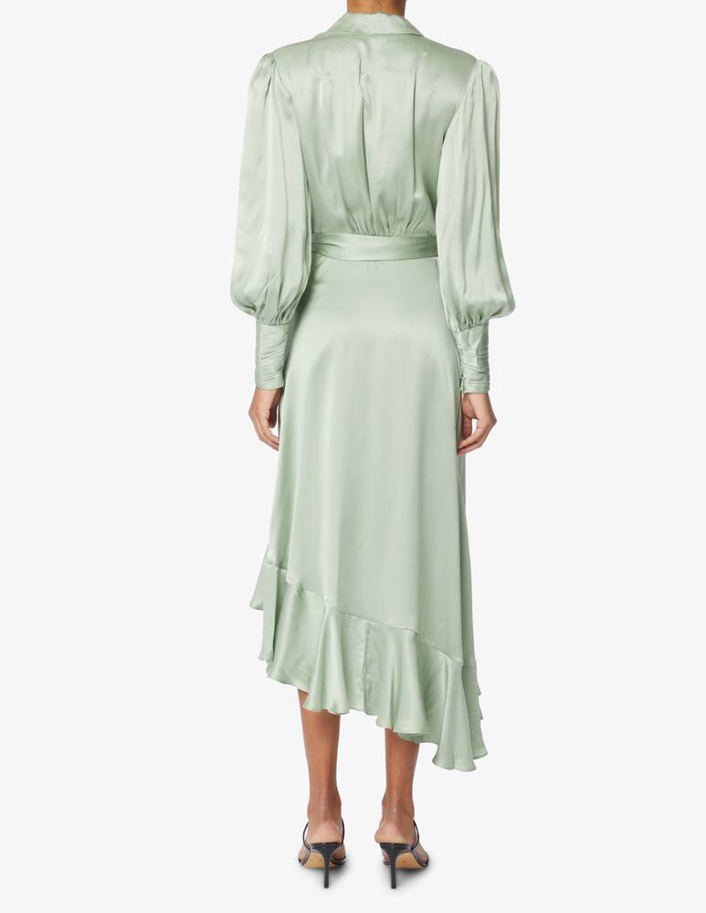 rinascente ZIMMERMANN Silk midi wrap dress with belt