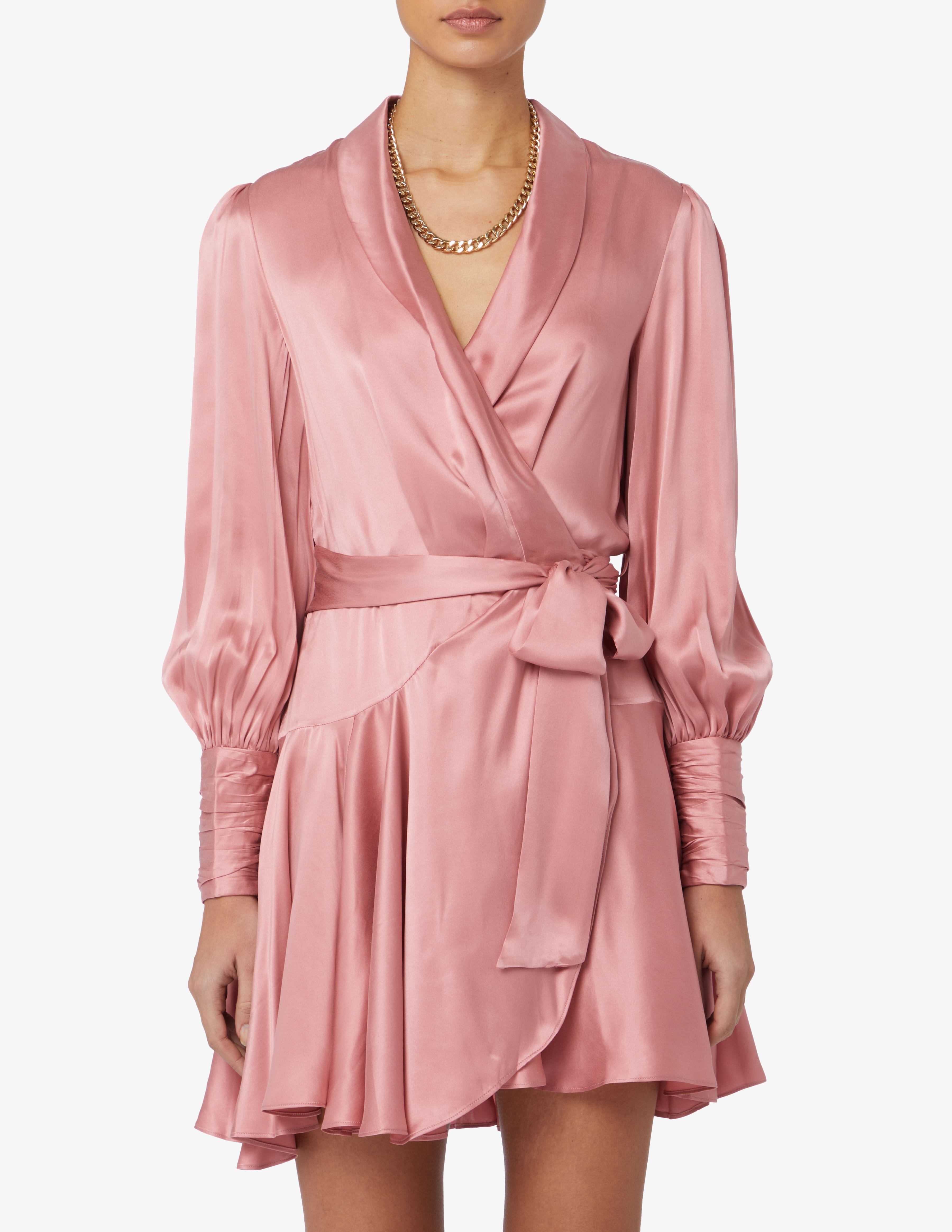 Zimmermann Silk mini wrap dress - Rinascente.it