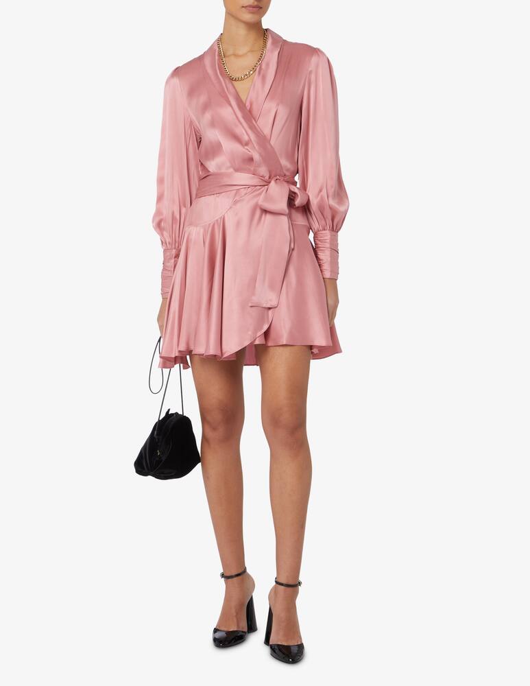 rinascente ZIMMERMANN Silk mini wrap dress