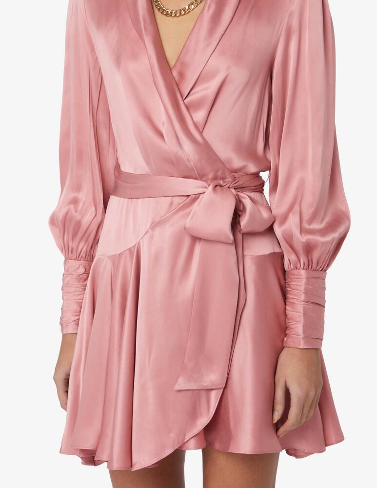 rinascente ZIMMERMANN Silk mini wrap dress