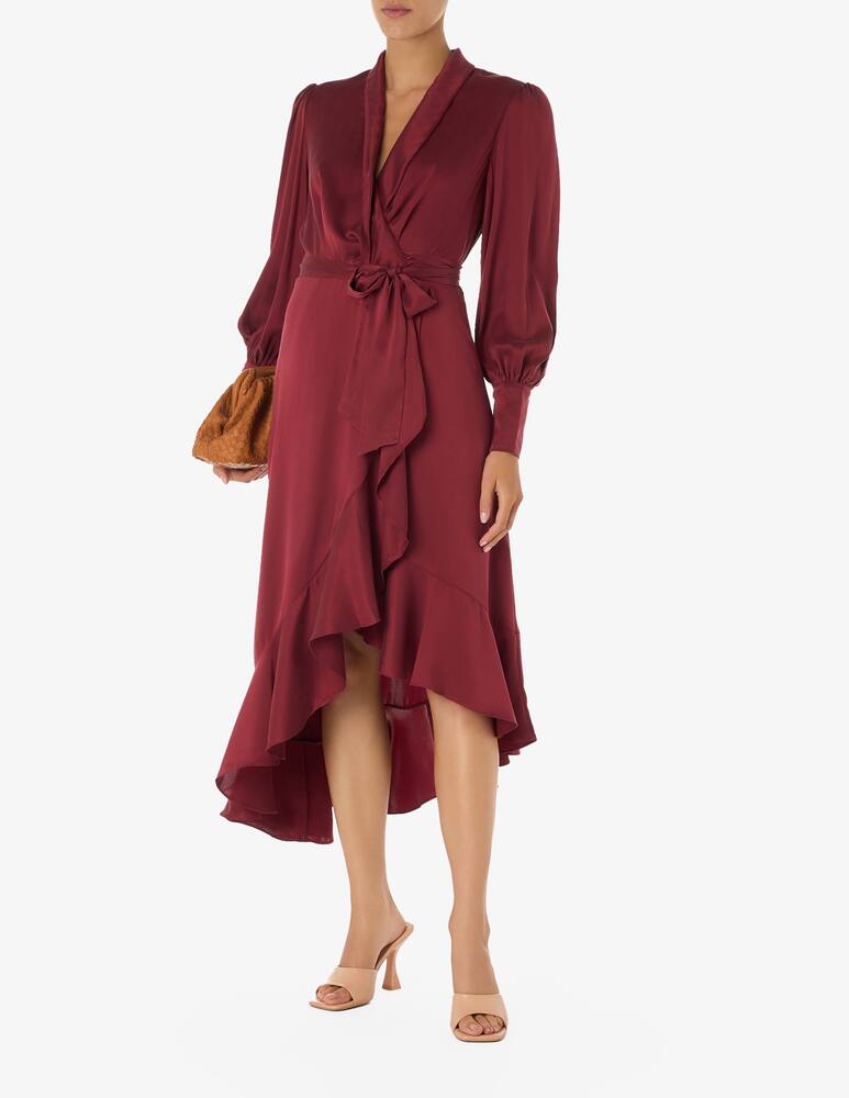 rinascente ZIMMERMANN Silk wrap midi dress