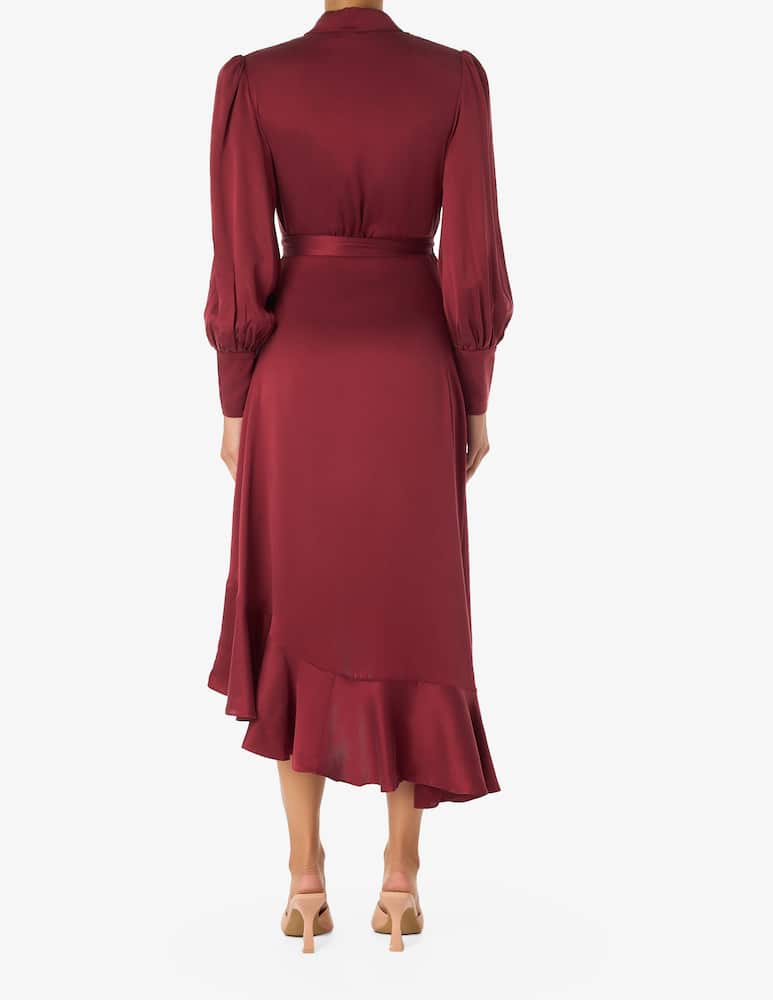 rinascente ZIMMERMANN Silk wrap midi dress
