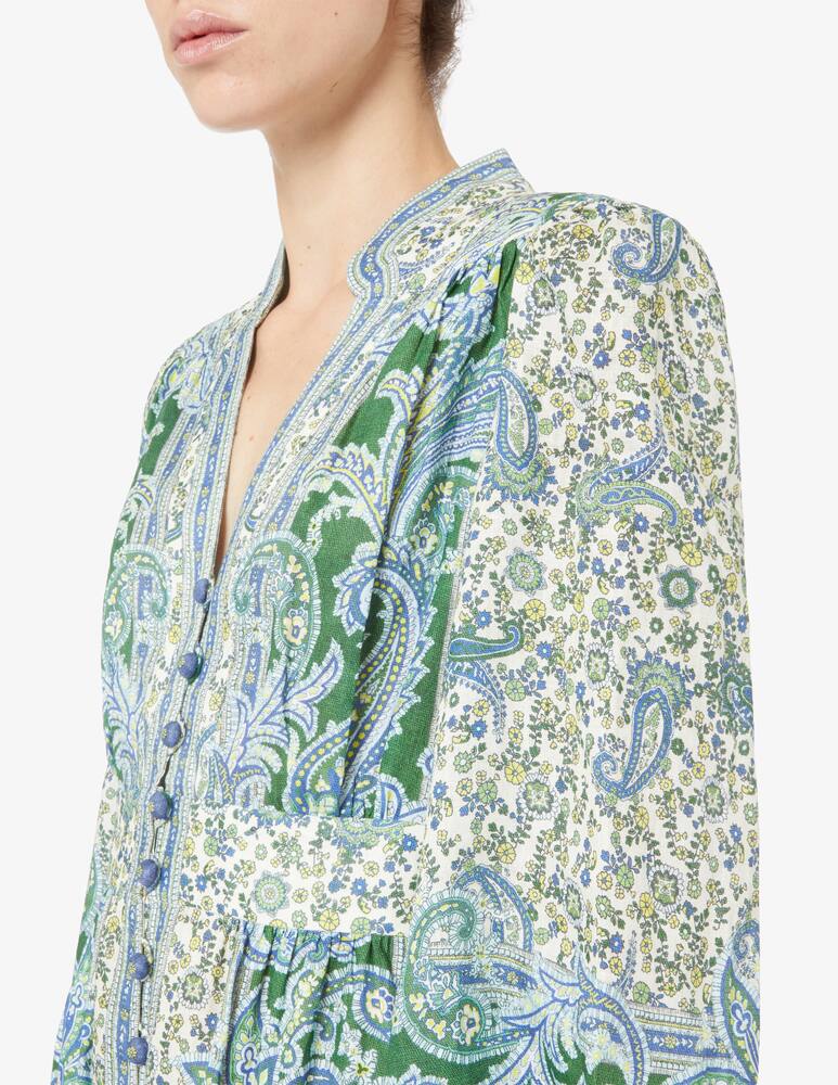 rinascente Zimmermann Ottie plunge midi dress