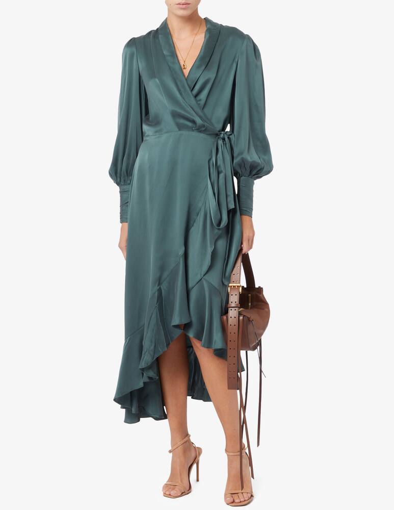 rinascente ZIMMERMANN Abito midi a portafoglio in seta