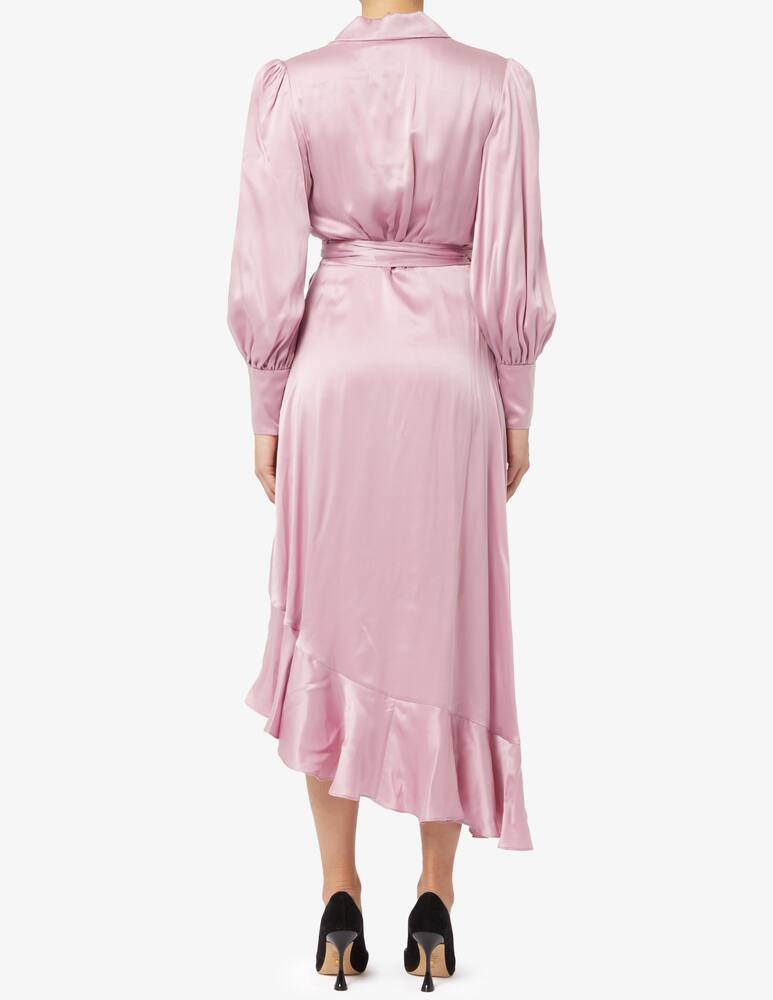 rinascente ZIMMERMANN Silk wrap midi dress