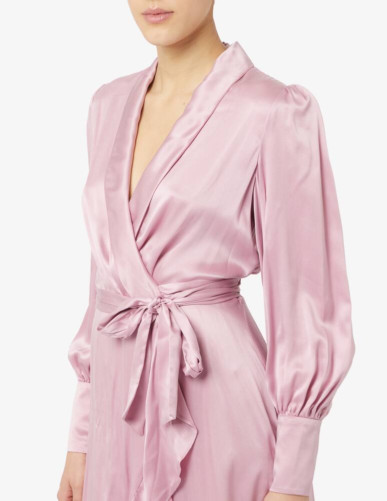 rinascente ZIMMERMANN Silk wrap midi dress