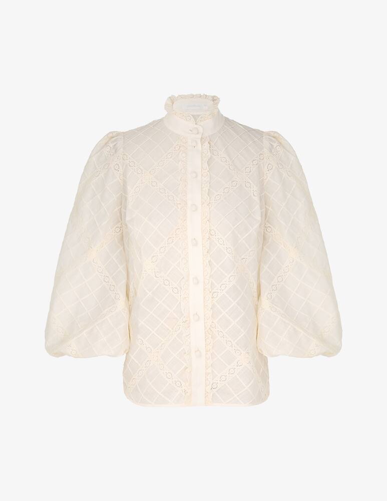 rinascente ZIMMERMANN Tallow lace trim shirt
