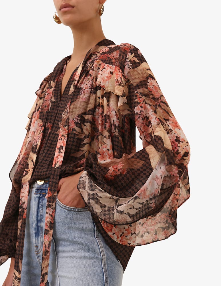 ZIMMERMANN Blusa con volant Illuminate - immagine 4 ZIMMERMANN Blusa con volant Illuminate - immagine 4