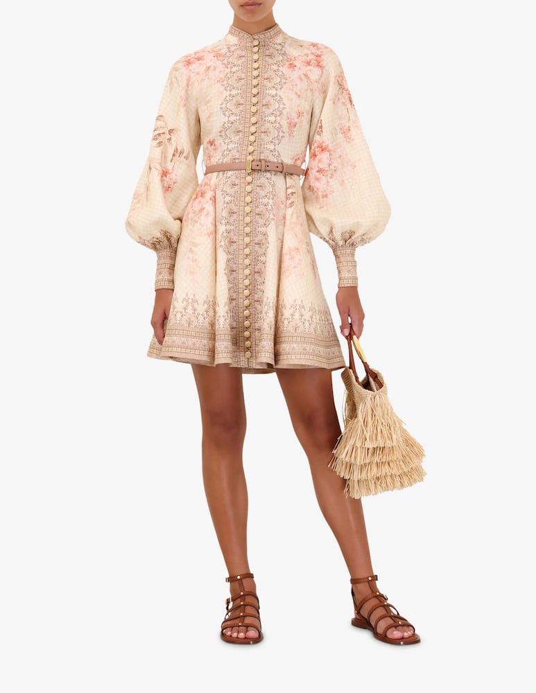 rinascente ZIMMERMANN Illuminate Buttoned Mini Dress