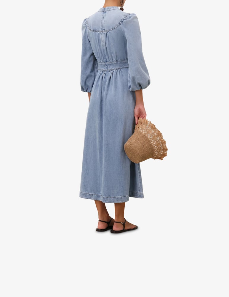 ZIMMERMANN Abito midi Lucky Denim - immagine 3