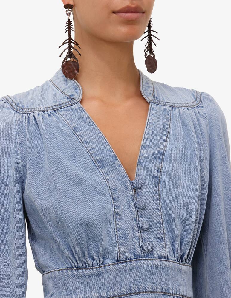 rinascente ZIMMERMANN Lucky Denim Midi Dress