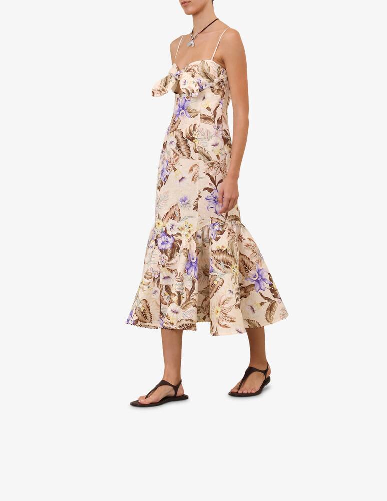 rinascente ZIMMERMANN Coco Tie Front Midi Dress