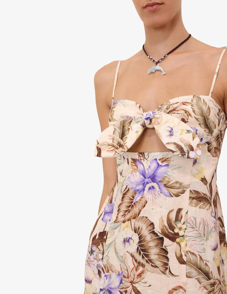 rinascente ZIMMERMANN Coco Tie Front Midi Dress