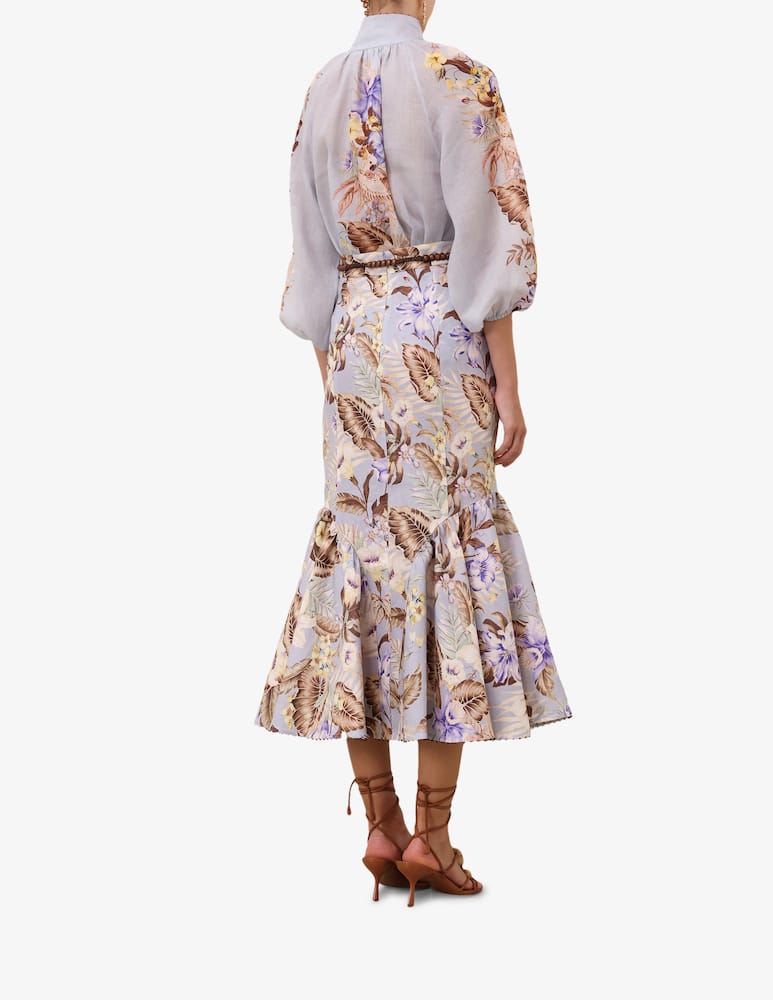 ZIMMERMANN Coco Fit and Flare Midi Skirt - picture 3