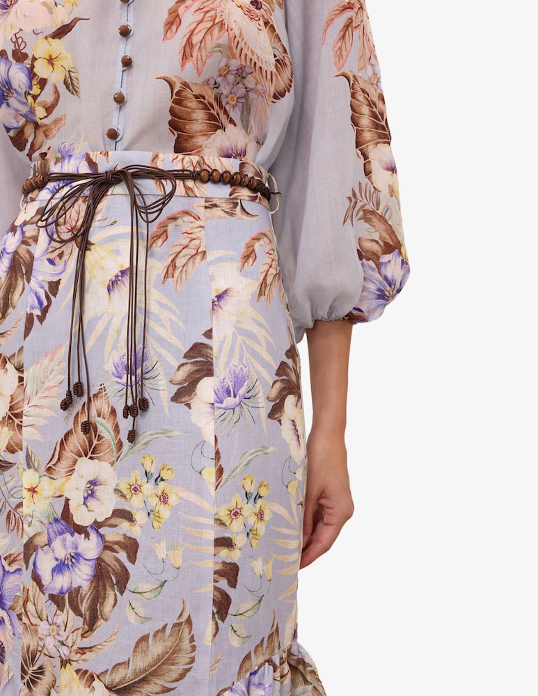 ZIMMERMANN Coco Fit and Flare Midi Skirt - picture 4