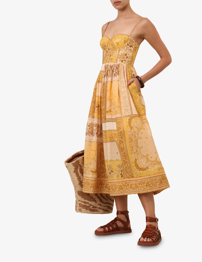 rinascente ZIMMERMANN Lucky Corset Midi Dress