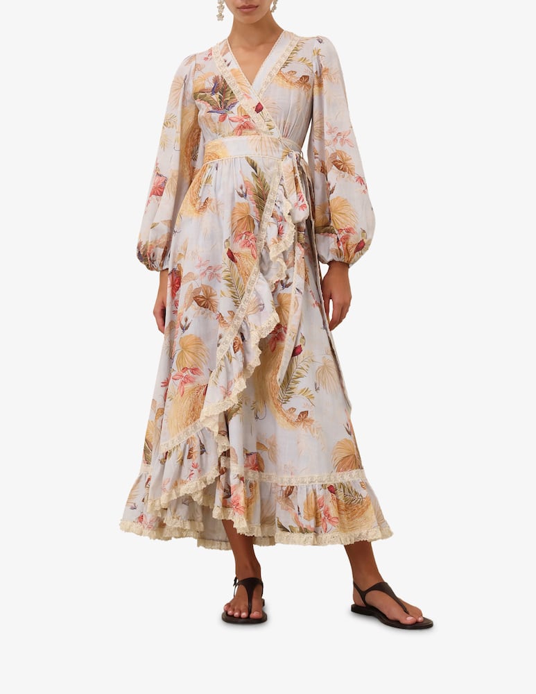 ZIMMERMANN Ascension Frill Midi Dress - picture 1 ZIMMERMANN Ascension Frill Midi Dress - picture 1