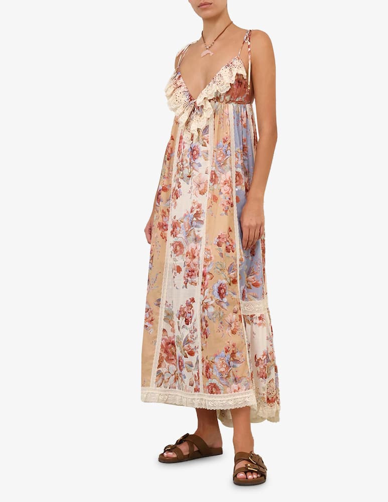 rinascente ZIMMERMANN Lace trim floral dress Conca