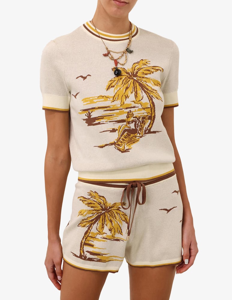 rinascente ZIMMERMANN Daylight jacquard t-shirt