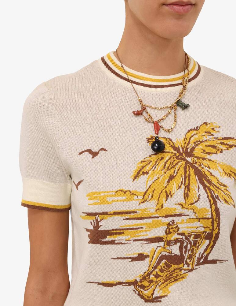 rinascente ZIMMERMANN Daylight jacquard t-shirt