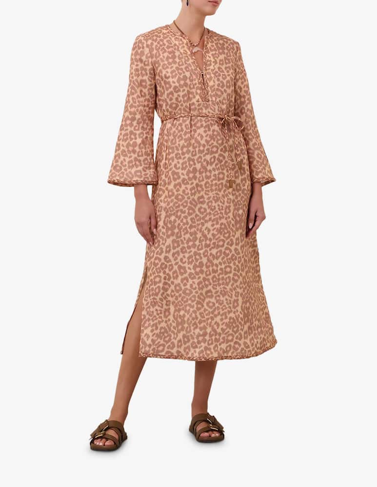 rinascente ZIMMERMANN Conca braid trim midi dress