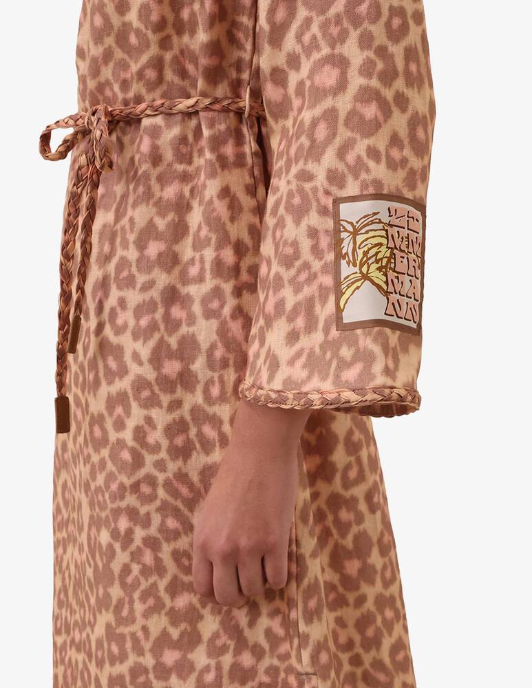 rinascente ZIMMERMANN Conca braid trim midi dress