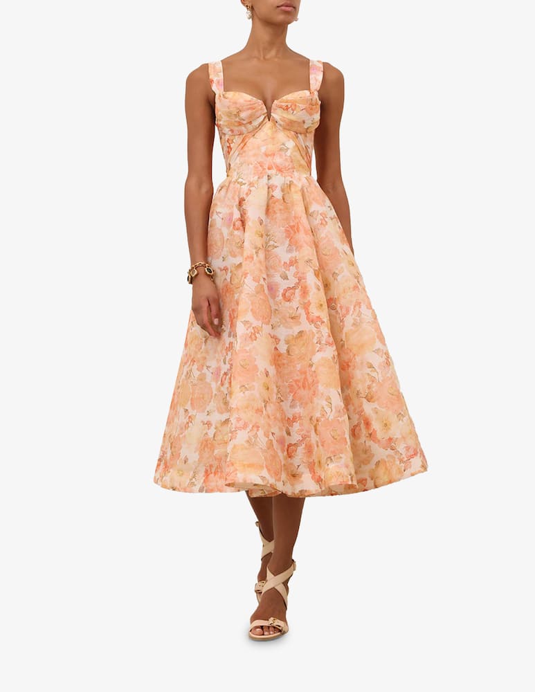 rinascente ZIMMERMANN Rebellion drape midi dress