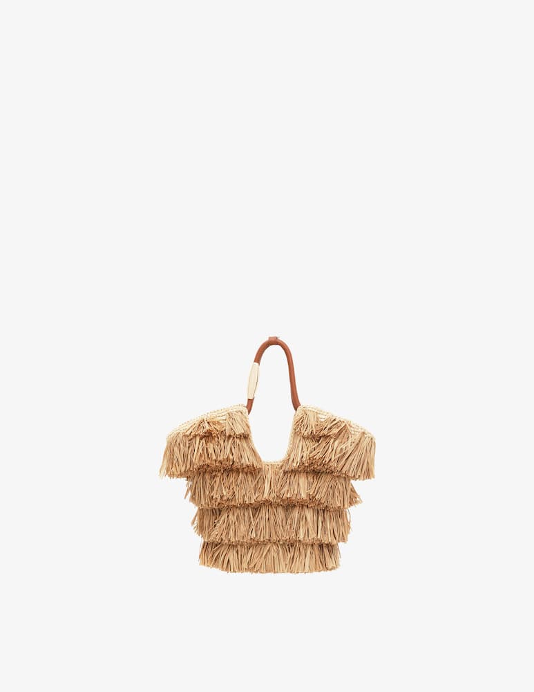rinascente ZIMMERMANN Goldentime small fringe tote bag