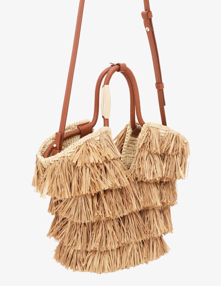 rinascente ZIMMERMANN Goldentime small fringe tote bag