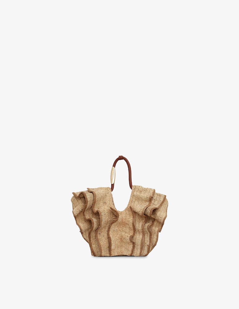 rinascente ZIMMERMANN Borsa shopper piccola con ruches Goldentime