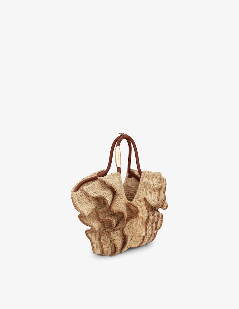 rinascente ZIMMERMANN Borsa shopper piccola con ruches Goldentime